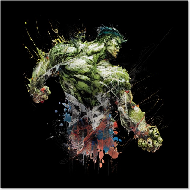Hulk Fading Out Wall Art by Drank